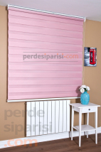 Pembe Bambu Zebra Perde (73x200)