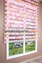 Pembe Kalpli Çocuk Zebra Perde