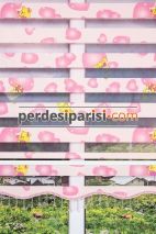 Pembe Kalpli Çocuk Zebra Perde