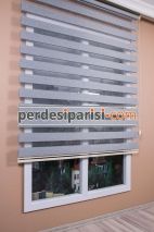 Mat Gri Bambu Zebra Perde