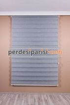 Mat Gri Bambu Zebra Perde