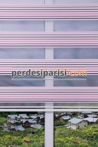 Mor Pembe Renkli Plise Zebra Perde