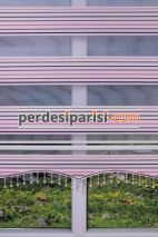 Mor Pembe Renkli Plise Zebra Perde