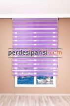 Lüx Leylak Düz Zebra Perde