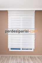 Eko Beyaz Bambu Zebra Perde