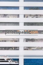 Eko Beyaz Bambu Zebra Perde