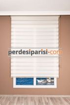 Eko Dar Ekru Plise Zebra Perde