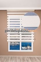 Eko Ekru Bambu Zebra Perde