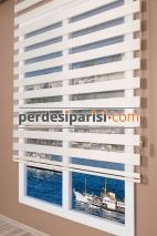 Eko Ekru Bambu Zebra Perde