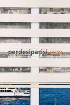 Eko Ekru Bambu Zebra Perde