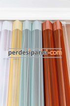 Tarçın & Mint Yeşili Dikey Tül Perde