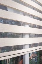 Eko Krem Bambu Zebra Perde