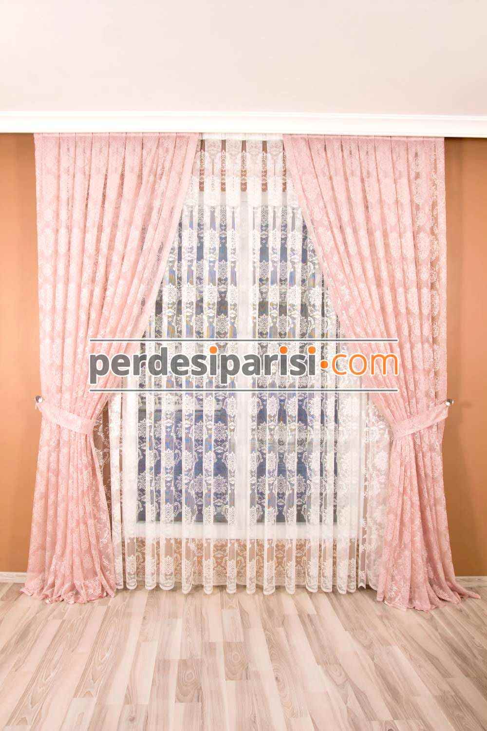 Pudra Damask Tul Fon Perde Fiyatlari Perdesiparisi Com