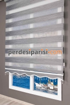 Füme Karartma Plise Zebra Perde