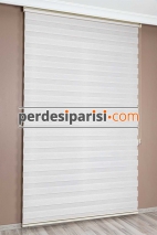 İpeksi Krem Bambu Zebra Perde
