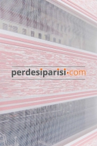 Pudra Ağaç Kabuğu Plise Zebra Perde