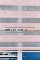 Pudra Ağaç Kabuğu Plise Zebra Perde