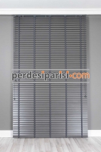 Antrasit 50 MM Polywood Ahşap Jaluzi Perde