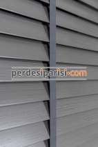 Antrasit 50 MM Polywood Ahşap Jaluzi Perde