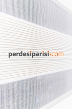 Aria Bej Sim Çizgili Mikro Plise Zebra Perde