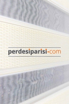 Astoria Krem Plise Desenli Zebra Perde