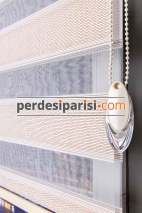 Astoria Vizon Plise Desenli Zebra Perde
