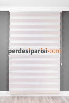 Astoria Vizon Plise Desenli Zebra Perde