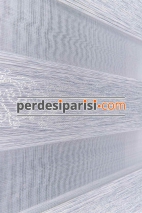 Begonvil Mavimsi Gri Simli Sarmaşık Zebra Perde