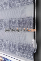 Fiore Füme Desenli Zebra Perde