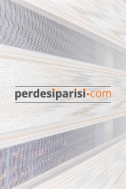 Star Ekru Gümüş Simli Plise Zebra Perde