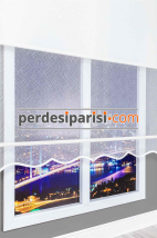 Prada Ekru Dantel Çiftli Stor Perde