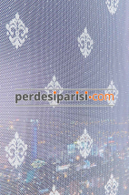 Zeta Damask Ekru Çiftli Stor Perde