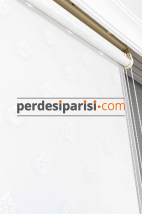 Zeta Damask Ekru Çiftli Stor Perde