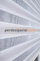 Vesta Gri Degrade Desenli Zebra Perde