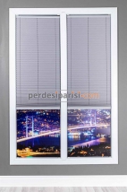 Koyu Gri Karartma Cam Balkon Plise Perde