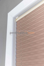 Kahve Karartma Cam Balkon Plise Perde