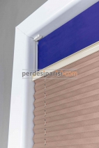 Kahve Karartma Cam Balkon Plise Perde