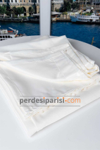 Damask Mor Full Paket Perde