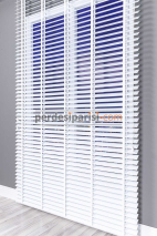 Beyaz Mat 50 MM Polywood Düz Jaluzi Perde