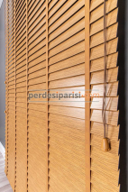 Koyu Meşe 50 MM Polywood Ahşap Jaluzi Perde