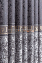 Versace Antrasit Gri Pano Fon Perde