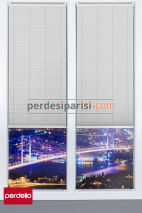 Perdello Açık Gri Tam Karartma Plise Perde