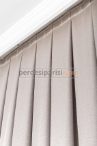Damask Krem Gri Pano Fon Perde