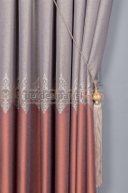 Damask Taba Bej Pano Fon Perde