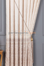 Versace Krem Bej Pano Fon Perde